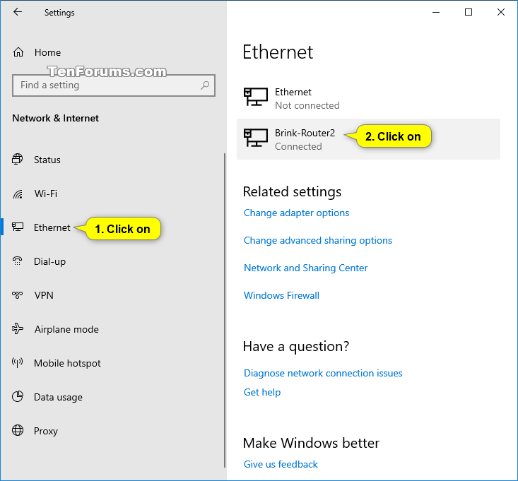 Set Network Location to Private, Public, or Domain in Windows 10 Tutorials