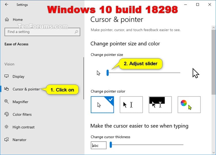 How to change mouse pointer size on Windows 10 - Pureinfotech