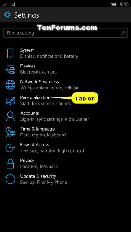 Adjust Start Tile Transparency on Windows 10 Mobile Phone-windows_10_phone_start_transparency-1.jpg