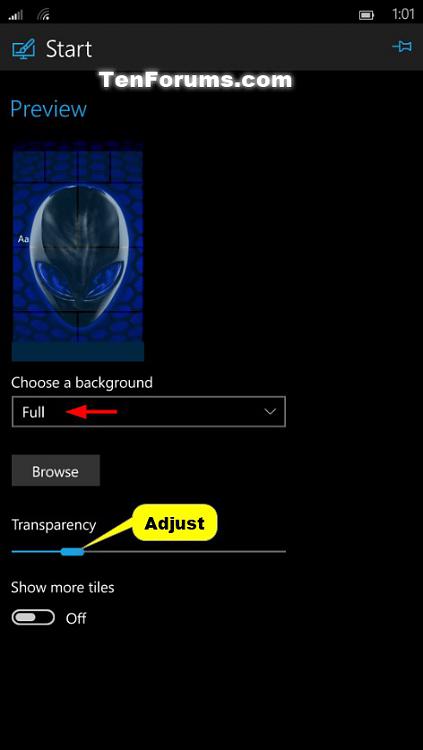 Adjust Start Tile Transparency on Windows 10 Mobile Phone-windows_10_phone_start_transparency-3.jpg