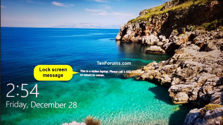 Remotely Lock Windows 10 Device with Find My Device-lock_screen_message.jpg