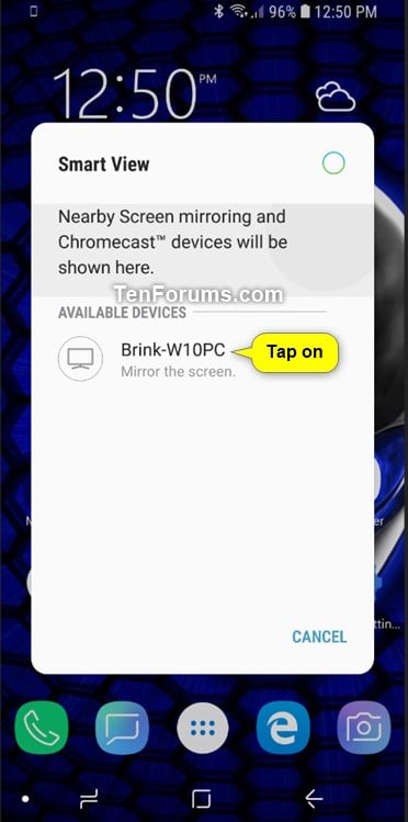 Smart view clearance windows 10