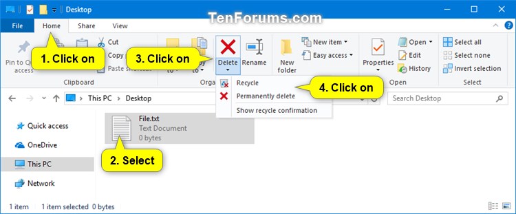 Delete File in Windows 10-delete_file_file_explorer_ribbon.jpg