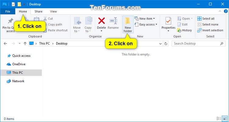 Create New Folder in Windows 10-new_folder_file_explorer_ribbon.jpg