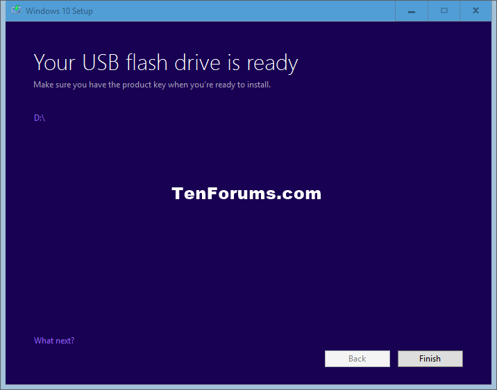 Create Bootable USB Drive to Install 10 |