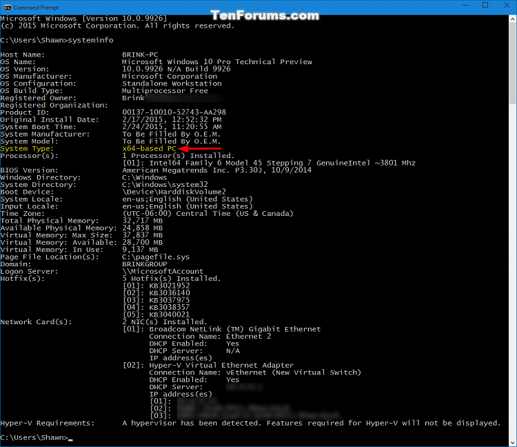 See if System Type is 32-bit (x86) or 64-bit (x64) Windows 10-systeminfo_command.png