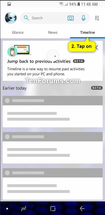 Turn On or Off Timeline in Microsoft Launcher app on Android Phone-android_microsoft_launcher_timeline-6.jpg