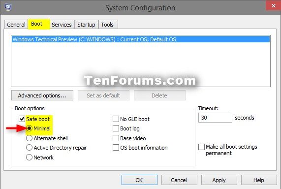 Boot into Safe Mode on Windows 10-msconfig_safe_mode.jpg