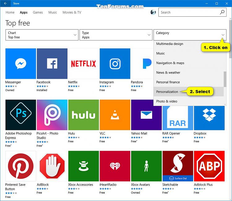 how to change download from microsoft store in windows 10