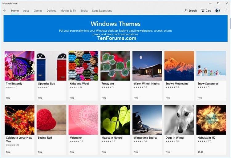 Want more Windows themes? Check out the Microsoft Store