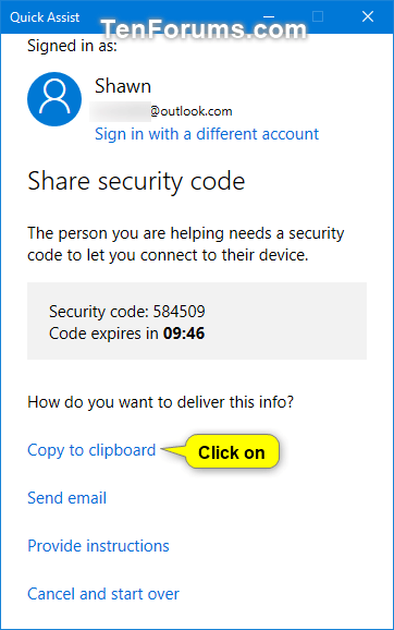 Get and Give Remote Assistance with Quick Assist app in Windows 10-w10_quick_assist_give_assistance-3a.png