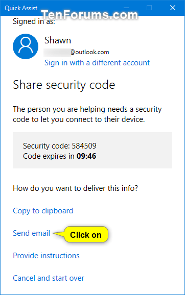 Get and Give Remote Assistance with Quick Assist app in Windows 10-w10_quick_assist_give_assistance-4a.png
