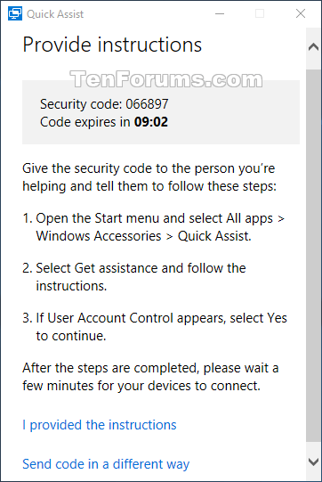Get and Give Remote Assistance with Quick Assist app in Windows 10-w10_quick_assist_give_assistance-5b.png