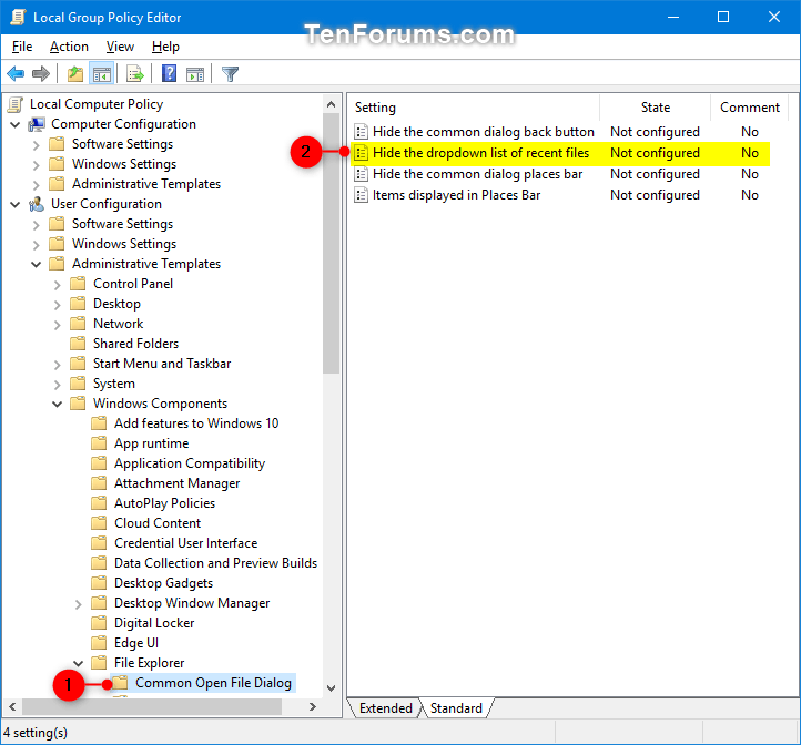 Enable or Disable Dropdown List of Recent Files in Common Dialog Box-common_dialog_dropdown_list_of_recent_files_gpedit-1.png