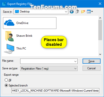 Enable or Disable Places Bar in Common Dialog Box in Windows-common_dialog_box_places_bar_disabled.png
