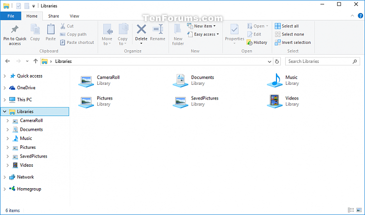 How to Hide or Show Libraries in Navigation Pane in Windows 10-libraries.png