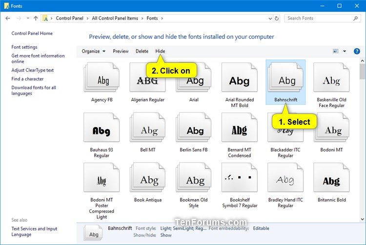 Hide or Show Fonts in Windows-hide_font_family.jpg