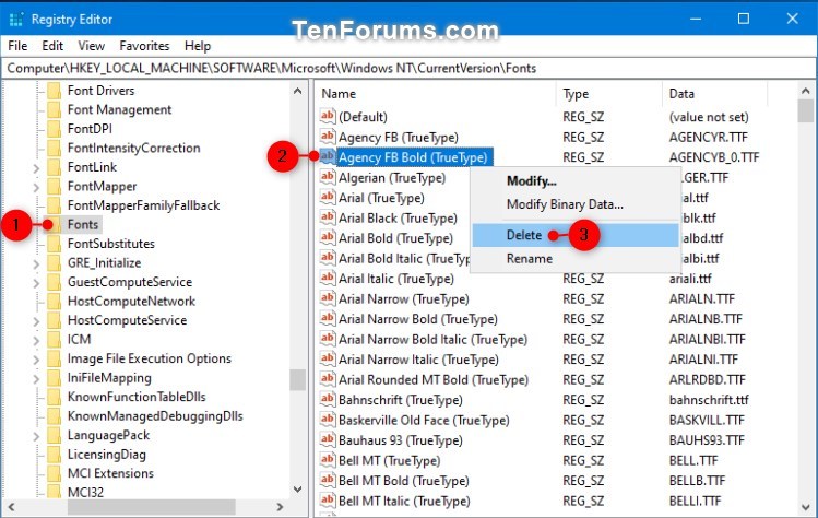 Delete and Uninstall Fonts in Windows 10-delete_font_for_all_users_in_regedit.jpg