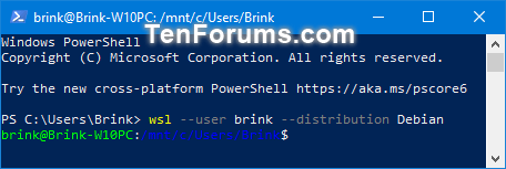 Run Windows Subsystem for Linux (WSL) Distro in Windows 10-run_specific_wsl_distro_as_specific_user_powershell.png