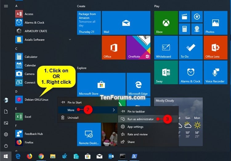 Run Windows Subsystem for Linux (WSL) Distro in Windows 10-run_wsl_distro_start_menu.jpg