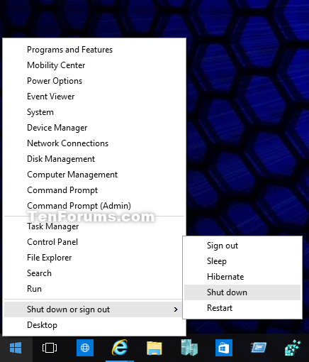 Hibernate Computer in Windows 10-win-x.png