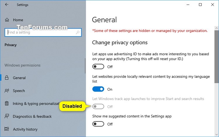 Enable or Disable App Launch Tracking in Windows 10-app_launch_tracking_disabled-1.jpg