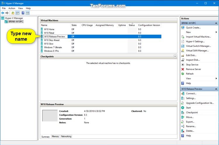 Rename Hyper-V Virtual Machine in Windows 10-rename_virtual_machine_in_hyper-v_manager-2.jpg