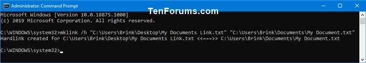Create Soft and Hard Symbolic Links in Windows-hard_link_to_file_command_prompt.jpg