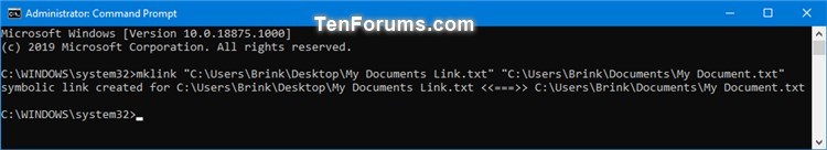 Create Soft and Hard Symbolic Links in Windows-soft_symbolic_link_to_file_command_prompt.jpg