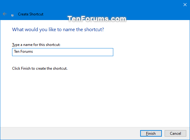 how to create a shortcut to a website on windows 10