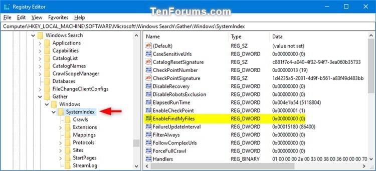 Turn On or Off Enhanced Mode for Search Indexer in Windows 10-systemindex_enablefindmyfiles.jpg