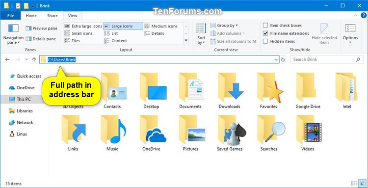 Show Full Path in Address Bar of File Explorer in Windows 10-full_path_in_file_explorer_address_bar.jpg