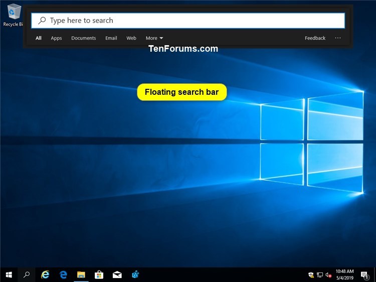 Enable or Disable Floating Immersive Search Bar in Windows 10-floating_search_bar.jpg