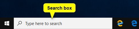 Hide or Show Search Box or Search Icon on Taskbar in Windows 10-search_box.jpg