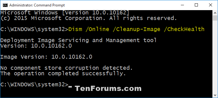 Use DISM to Repair Windows 10 Image-dism_checkhealth.png