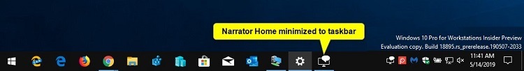Change Minimize Narrator Home to Taskbar or System Tray in Windows 10-narrator_home_taskbar.jpg