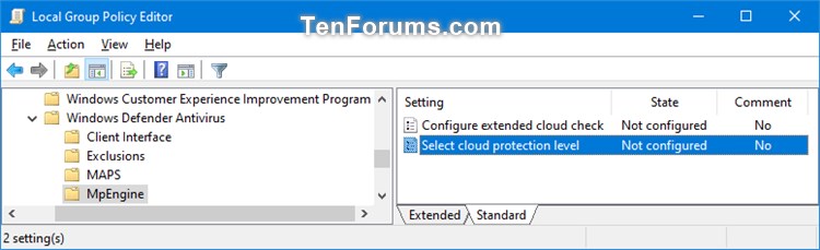 Enable or Disable Microsoft Defender Antivirus Block at First Sight-select_cloud_protection_level-1.jpg