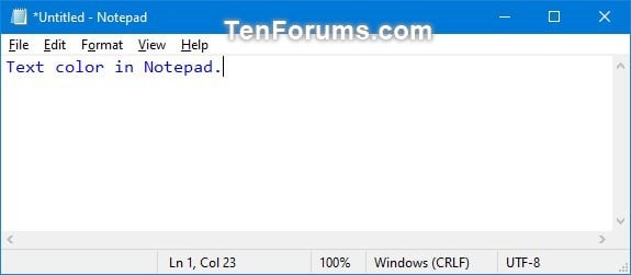 Change Window Text Color in Windows 10-notepad_text_color.jpg