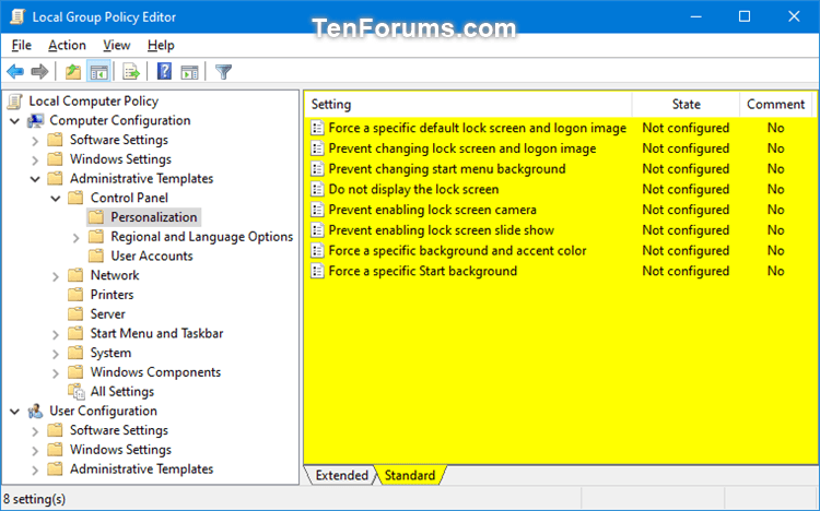Change Window Background Color in Windows 10 - Tutorials