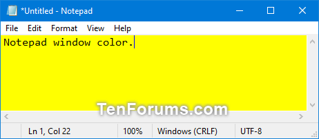 Change Window Background Color in Windows 10 | Tutorials