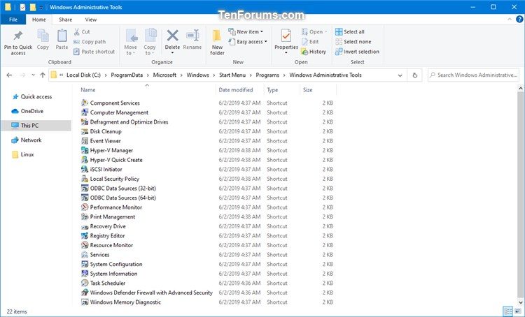 How to Restore Default Administrative Tools in Windows 10-windows_administrative_tools-2.jpg
