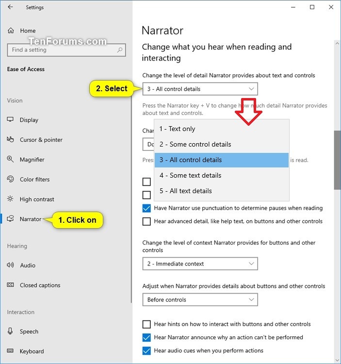 Change Narrator Verbosity Level about Text and Controls in Windows 10-change_narrator_verbosity_level.jpg