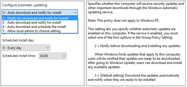 disabling auto updates windows 10