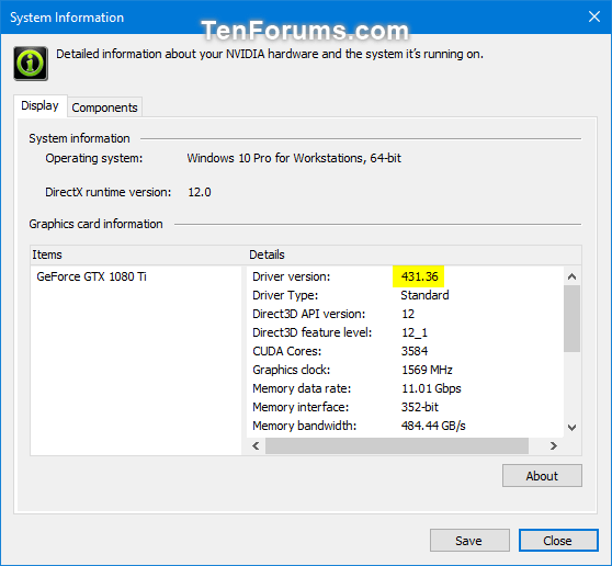 Determine NVIDIA Graphics Display Driver Version Installed in Windows-nvidia_control_panel-2.png