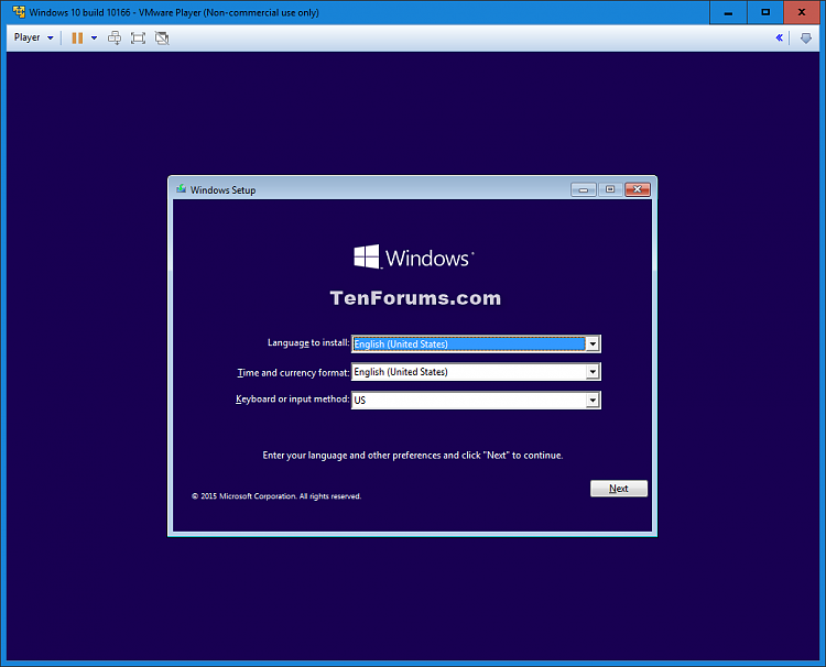 Install Windows 10 as Virtual Machine in VMware Player-windows_10_vmware_player-13.png