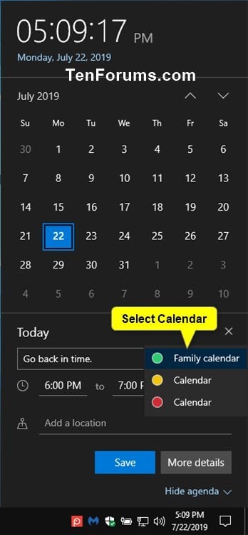 Create New Event in Calendar app in Windows 10-create_calendar_event_from_taskbar-4.jpg