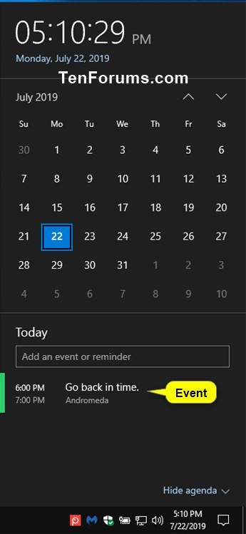 Create New Event in Calendar app in Windows 10-create_calendar_event_from_taskbar-9.jpg