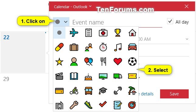 Create New Event in Calendar app in Windows 10-create_calendar_quick_event-3.jpg