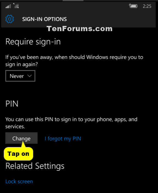PIN - Change in Windows 10 Mobile Phones-windows_10_phone_change_pin-3.png