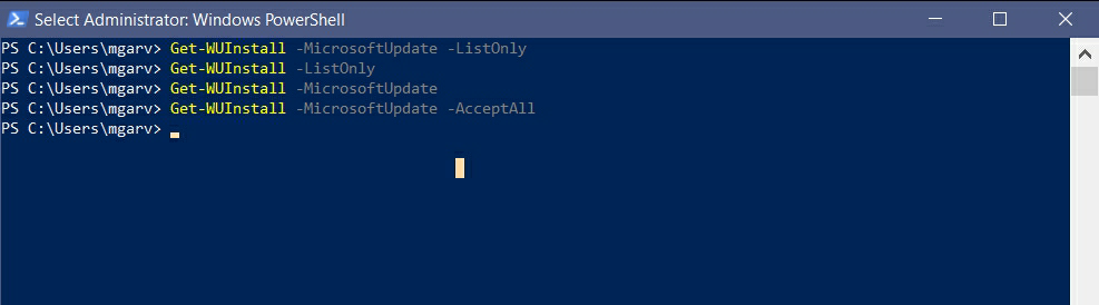 WuInstall - How to force Windows 10 updates to install using the command  line